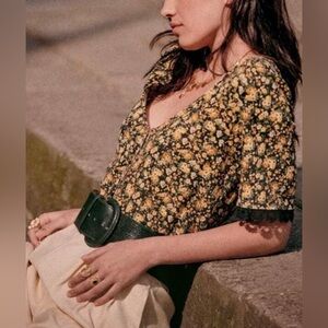 Sezane Celia T-shirt Sz S in Blossom